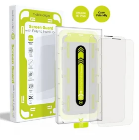 Mobile Origin Screen Guard ochranné sklo pro Apple iPhone 16 Plus s aplikátorem čirá / 2 ks (SGA-i16Plus-2pk)