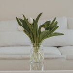 Eulenschnitt Skleněná váza Floral Clear 14 cm, čirá barva, sklo