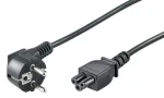 MicroConnect Síťový napájecí kabel Schuko 90° úhel - C5 5m černá (PE010850)