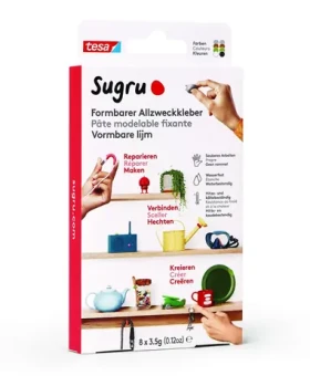 Tesa Sugru / Tvarovatelné univerzální lepidlo / 8 ks / různé barvy / voděodolné (41285-00000-01)
