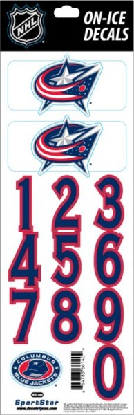 Sport Star Samolepky na helmu Columbus Blue Jackets NHL Decals