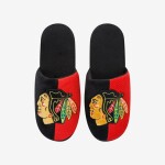 FOCO Pánské pantofle Chicago Blackhawks Team Logo Staycation Slipper Velikost: EU