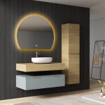 Erga Paloma, LED zrcadlo 100x80cm, 2415 lm, 3 barvy světla, ERG-V01-PALOMA-1080-CL