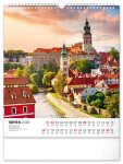 Nástěnný kalendář 2026 NOTIQUE - Česká republika, 30 x 34 cm