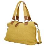 Stylová textilní kabelka na rameno Sofie, žlutá