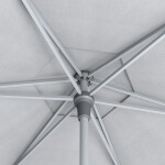 KETTLER Slunečník KETTLER EASY PUSH ø 300 cm - matný antracit/světle šedá - voděodolný