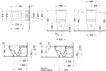 DURAVIT - DuraStyle WC kombi mísa, s WonderGliss, bílá 21560900001