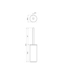 OMNIRES - MODERN PROJECT WC štětka chrom /CR/ MP60622CR