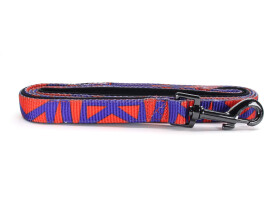 Rais fialovo-červené vodítko pro psa Typ: Vodítko, Velikost: Délka 130 cm - šířka 1,6 cm