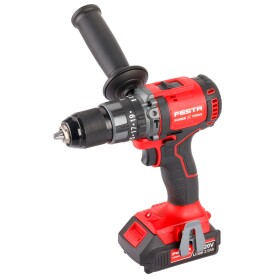 AKU vrtačka s příklepem, 20V, 80Nm, sada 1 bat. v kufru, BRUSHLESS, SHARE20V, FESTA