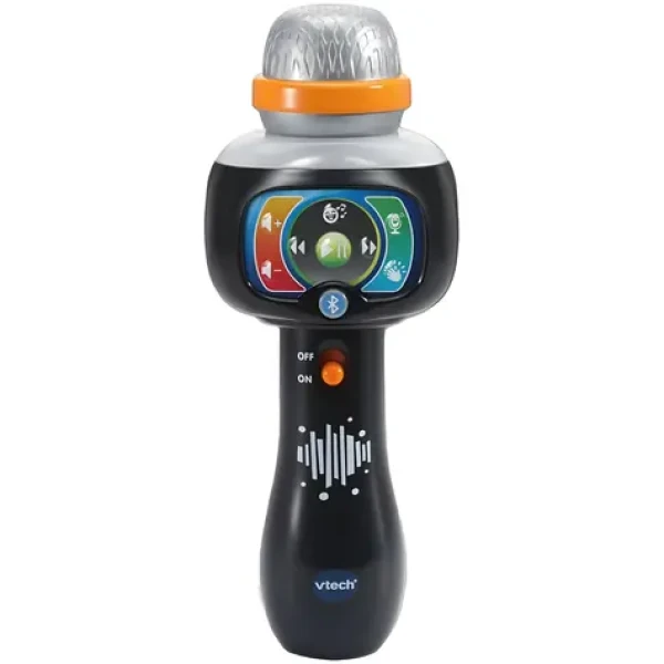 VTech Karaoke mikrofon dětský černá / Mikrofon / Bluetooth / Karaoke efekt / 15 písniček / od 2 let