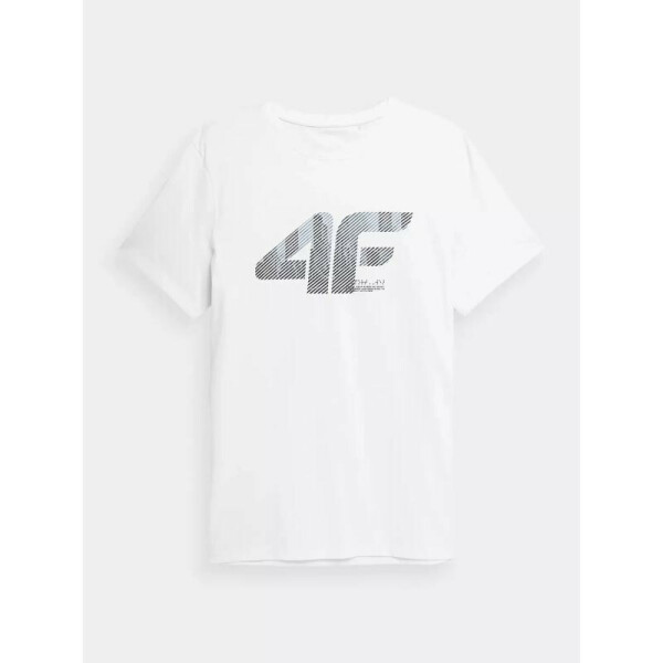 Pánské tričko 4FSS23TTSHM309-10S bílé 4F