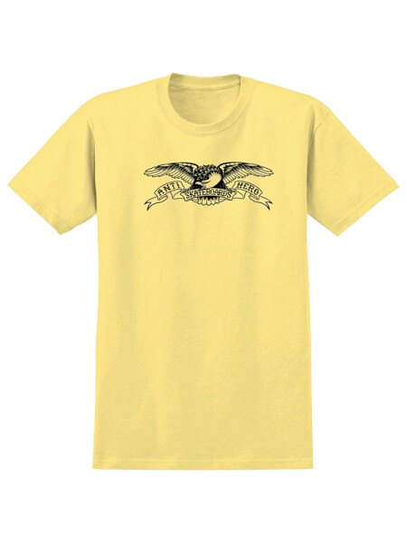Antihero BASIC EAGLE BANANA/BLK pánské tričko s krátkým rukávem - M