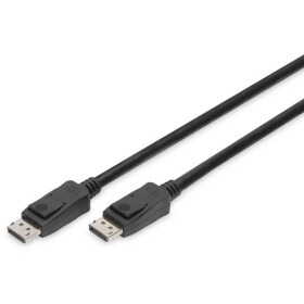 Digitus DisplayPort kabel Konektor DisplayPort, Konektor DisplayPort 2.00 m černá AK-340106-020-S Ultra HD (8K), pozlacené kontakty Kabel DisplayPort