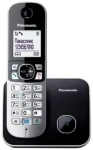 Panasonic KX-TG6811PDB černá / Bezdrátový telefon / DECT / GAP / telefonní seznam 120 / max. 15 h hovoru (KX-TG6811PDB)