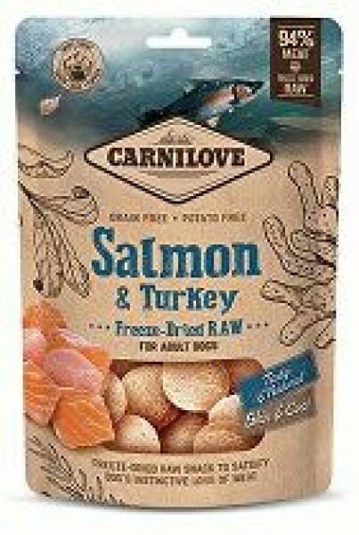 Carnilove Raw Freeze-Dried Snacks Salmon&Turkey 60g