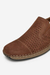 Polobotky Rieker 05286-24 Přírodní kůže (useň) - Nubuk