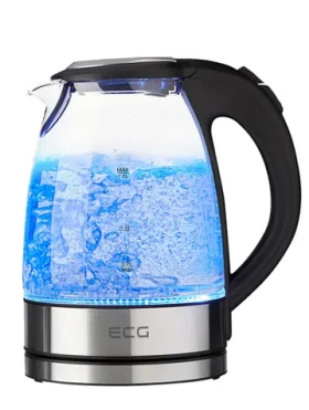 ECG RK 1776 Glass černá / rychlovarná konvice / 2200W / 1.7 L / sklo a nerez (341112464958)