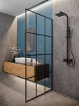 INVENA - Sprchový sloup s baterií, Paros Trend, černá AU-33-B04-C