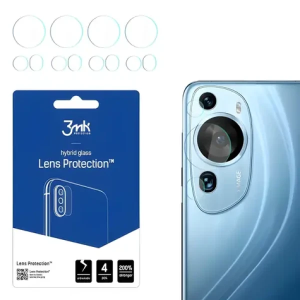 3mk Lens Protection sklo na fotoaparát Huawei P60 Art / Ochranné sklo / hybridní / 4 ks
