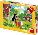 Krtek a svačina: puzzle 48 dílků - Dino