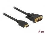 Delock Kabel HDMI - DVI 24+1 5 m / obousměrný (85656)