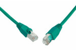 Solarix C5E-315GR-10MB propojovací RJ45/RJ45, SF/UTP, kat. 5E, PVC, 10m, zelený