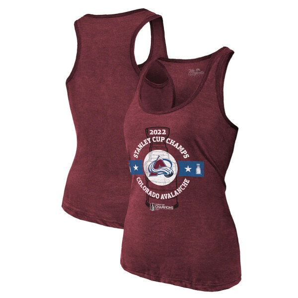 Fanatics Dámské tričko Colorado Avalanche 2022 Stanley Cup Champions Racerback Tank Top Velikost:
