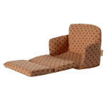 Maileg Rozkládací pohovka pro myšky Maileg Dots, béžová barva, textil