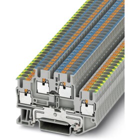 Phoenix Contact 3210981 dvojitá svorka na ochranný vodič 5.2 mm rychlé připojení šedá 50 ks