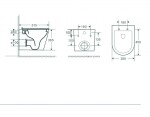 HOPA - Závěsné WC OVALE BASSO RIMLESS - bez sedátka OLKLT053ERBS