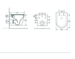 HOPA - Závěsné WC OVALE BASSO RIMLESS se SLIM sedátkem Soft-close OLKLT053ER