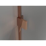 MEXEN/S - Lunar L vanová zástěna FIX 60 x 150, transparent, růžové zlato 897L-060-000-60-00