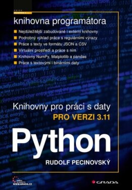 Python - knihovny pro práci s daty - Rudolf Pecinovský - e-kniha