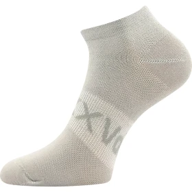 VOXX Ponožky dámské krátké slabé REX 20 s bavlnou ŠEDÉ (3 páry) 39-42 125614