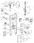 GROHE - Rapid SL Předstěnový instalační set pro závěsné WC, nádržka GD2, tlačítko Skate Air, alpská bílá 38722001