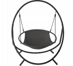 Luxusní závěsné křeslo PATIO s polštářem Šedé polštáře