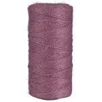 Ib Laursen Jutový provázek Dusty Violet 100 m, fialová barva, textil