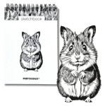 Skicovací spirálový notes A6 - Křeček