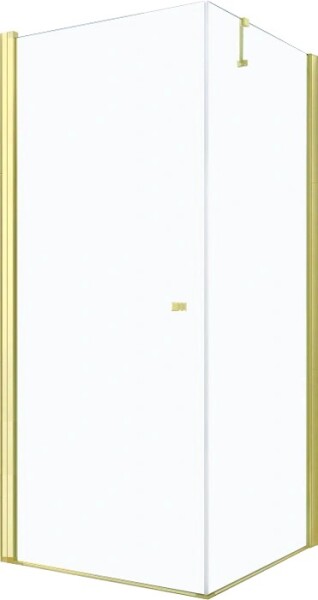MEXEN/S - PRETORIA sprchový kout 80x70, transparent, zlatá 852-080-070-50-00