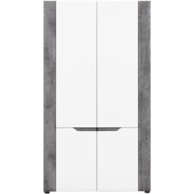 Skříň Brando 2d B07 bílá/beton