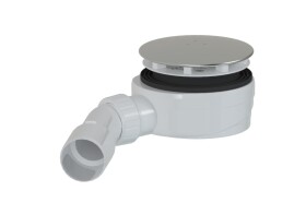 Sifon ke sprchové vaničce SAT Project 90 mm nerez plast SATESLIM90CRS SATESLIM90CRS