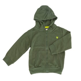Mikina chlapecká s kapucí celopropínací, Minoti, 9ZIPEMB 4, khaki - 98/104 | 3/4let