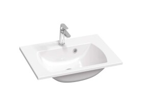 RAVAK - Classic Slim Umyvadlo 60x45 cm, s přepadem, s otvorem pro baterii, bílá XJX01160004