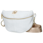 Stylová dámská koženková kabelka Ada, bílo-zlatá