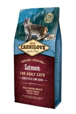 Carnilove Salmon for Adult Cats Sensitive & Long Hair 6 kg