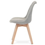 Židle jídelní, lanýžová látka, nohy bukové dřevo