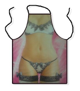 Divja.cz Zástěra - prádlo černé