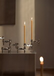 Stoff Nagel Vysoká svíčka STOFF Nagel Golden Honey – set 8 ks, hnědá barva, vosk