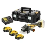 DeWalt DCG405P3 / Aku Bezuhlíková úhlová bruska / 125mm / 18V XR Li-Ion / 3x 5.0Ah / kufr (DCG405P3)